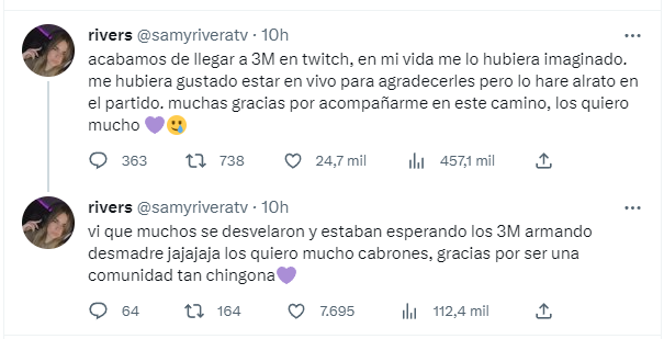 Rivers Logra Superar Los Millones De Seguidores En Twitch Hero Network