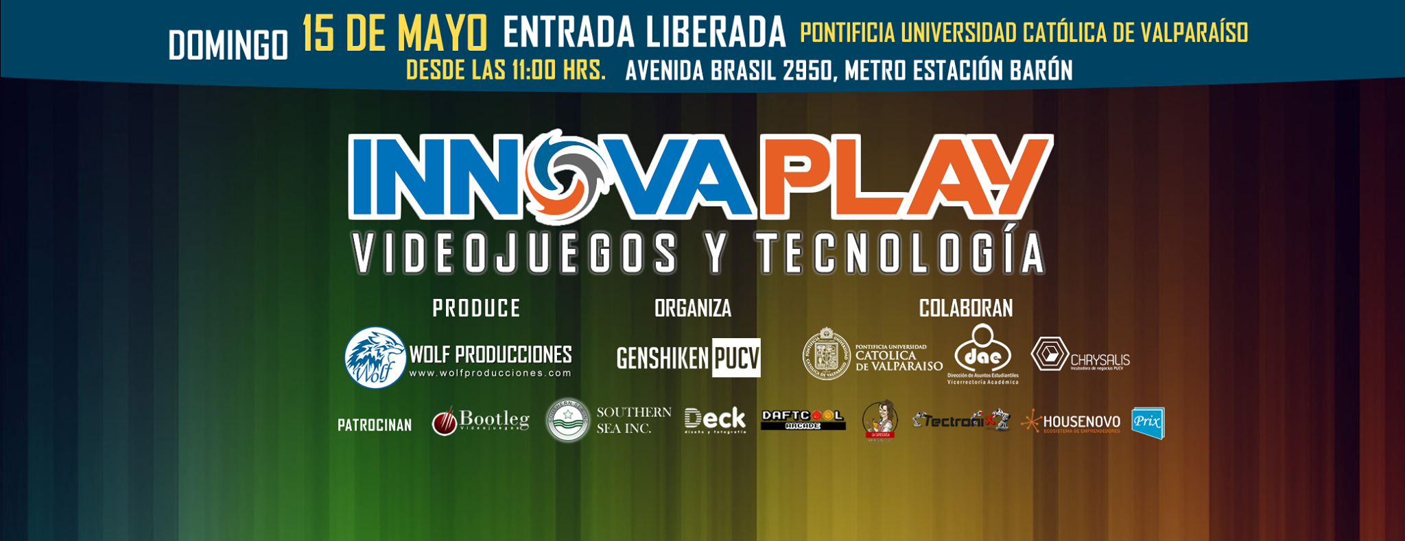 Innovaplay: ¡Videojuegos y tecnología se tomarán la casa central de la PUCV el 15 de Mayo!