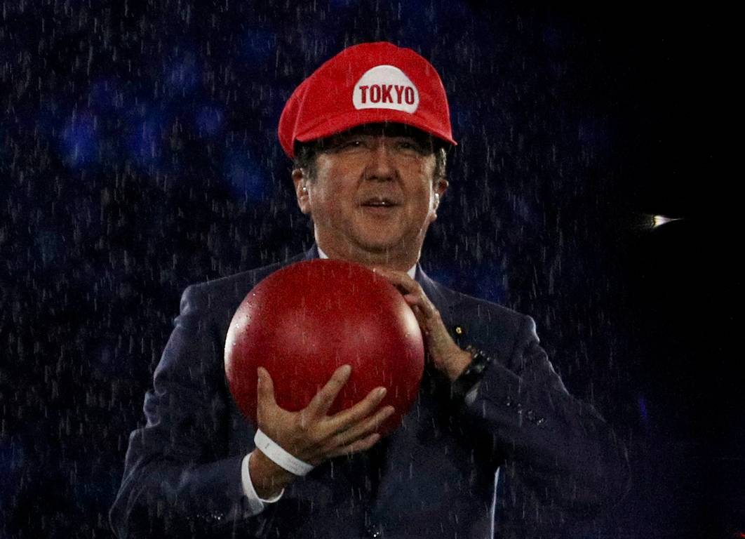 Primer ministro de Japón vestido de Súper Mario presenta los JJOO Tokio 2020