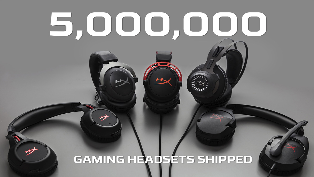 HyperX logra vender más de 5 millones de audífonos