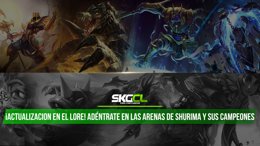 ¡Actualización en el lore! Adéntrate en las arenas de Shurima y sus campeones