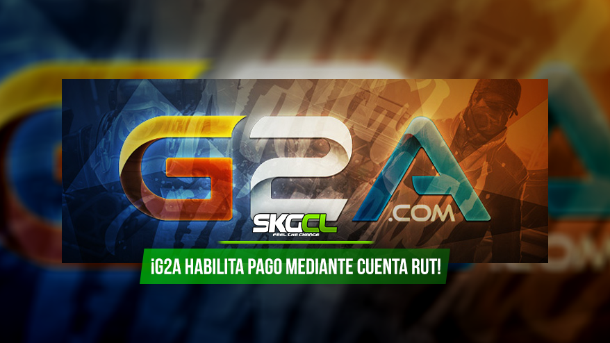 ¡G2A habilita pago mediante cuenta RUT!