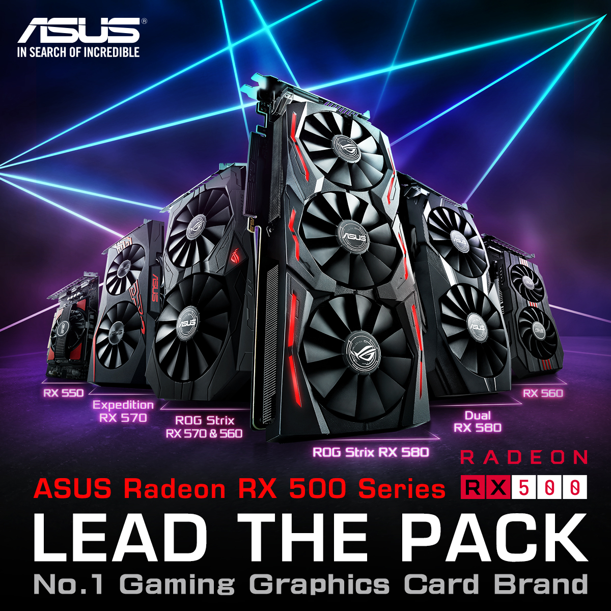 Se anuncian las tarjetas gráficas Gaming Radeon Serie RX 500 de ASUS