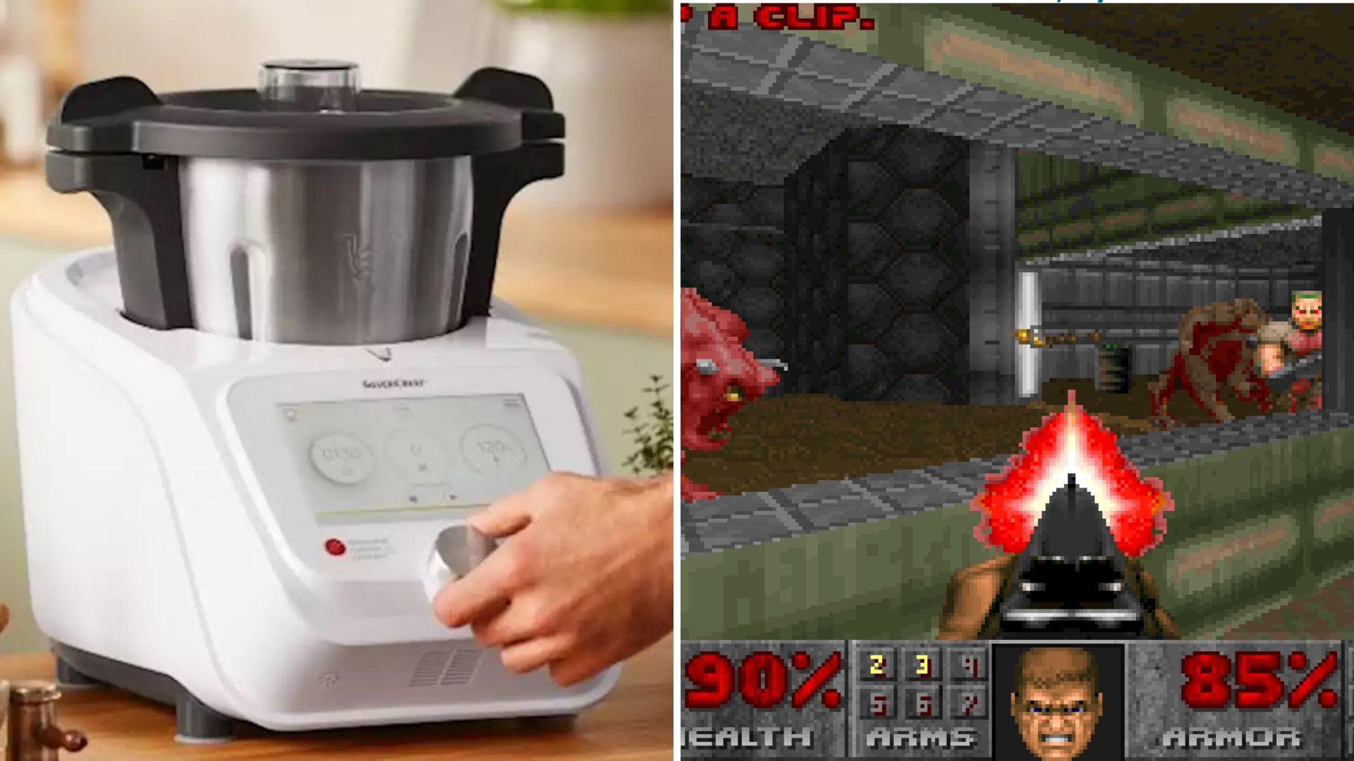 Logran correr Doom en una máquina para cocinar