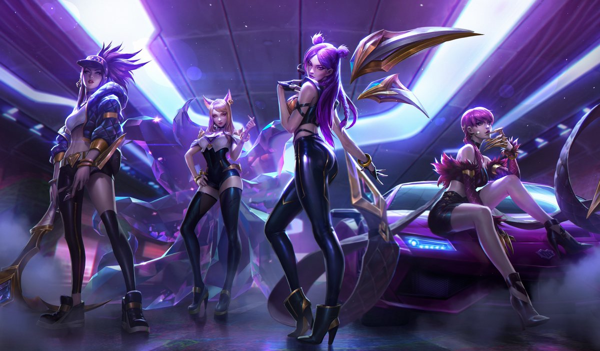 K/DA: Las estrellas Pop se toman la Grieta del invocador.