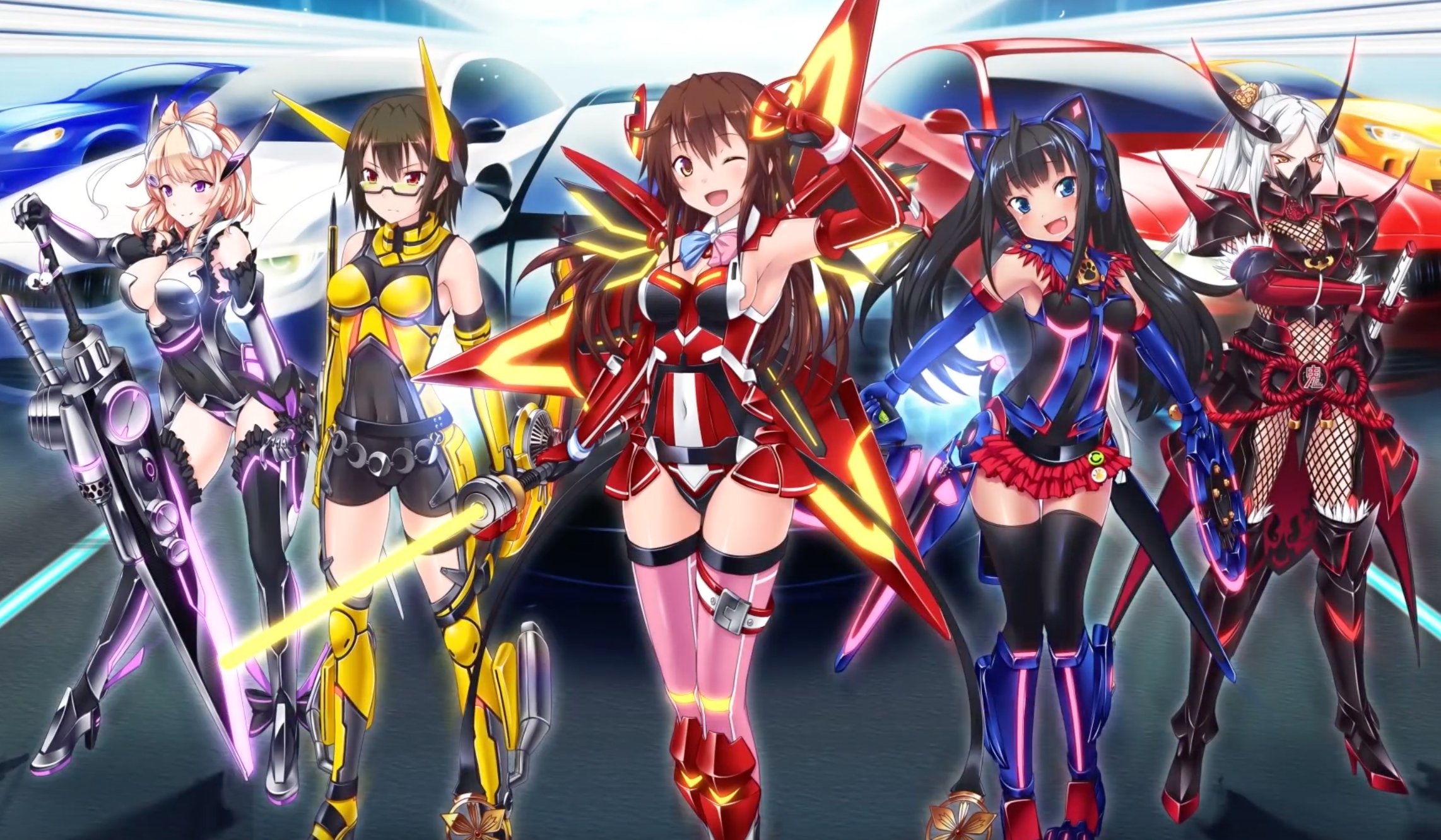Drive Girls: la fusión entre Senran Kagura y Transformers