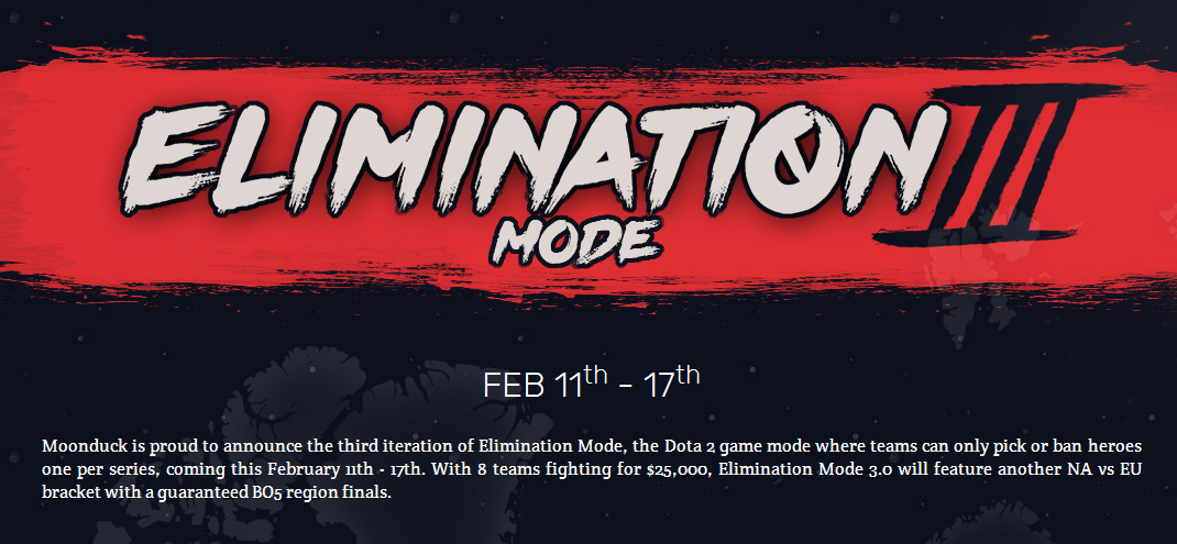Ya comenzó el Elimination Mode 3.0