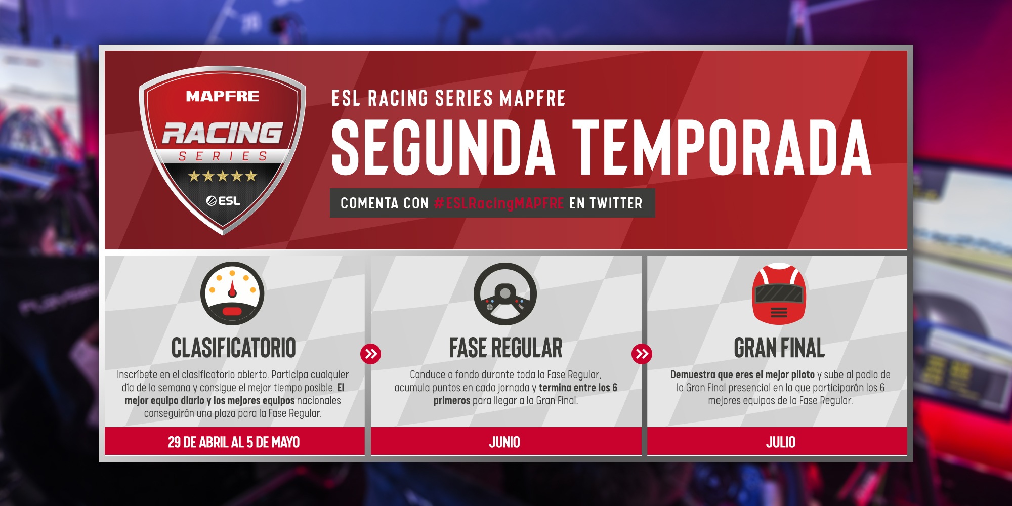 La ESL Racing Series MAPFRE empieza a calentar sus motores para su segunda temporada