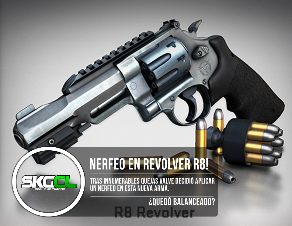 Valve anuncia nerf en el Revolver R8