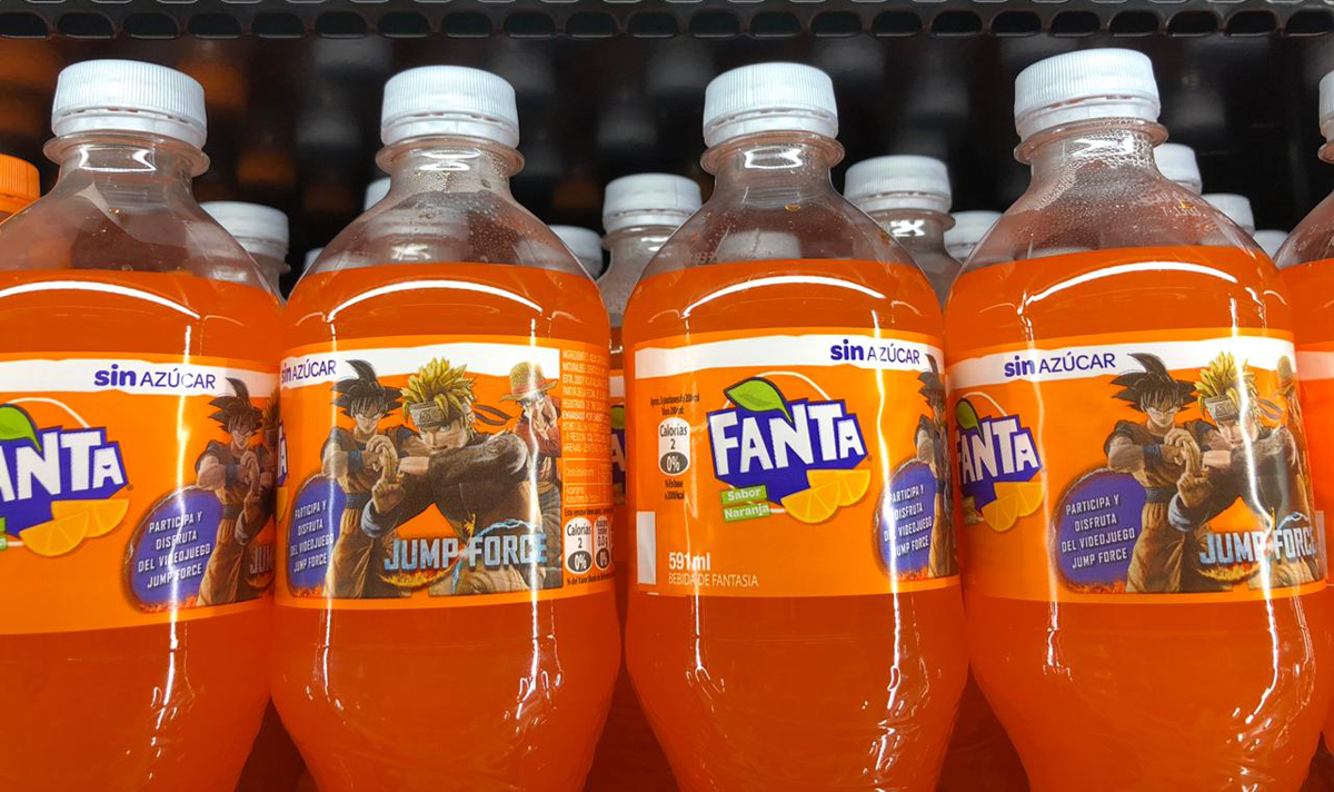 Fanta y Bandai Namco se unen para promocionar el videojuego Jump Force en Chile, Perú y Bolivia