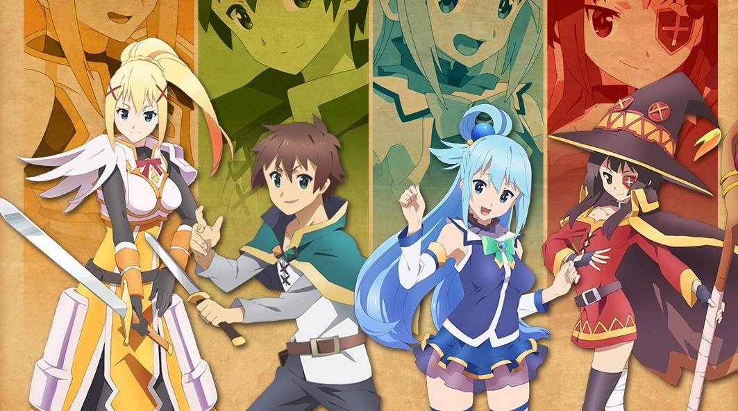 Se revela el título y la imagen promocional de la nueva película de KonoSuba!