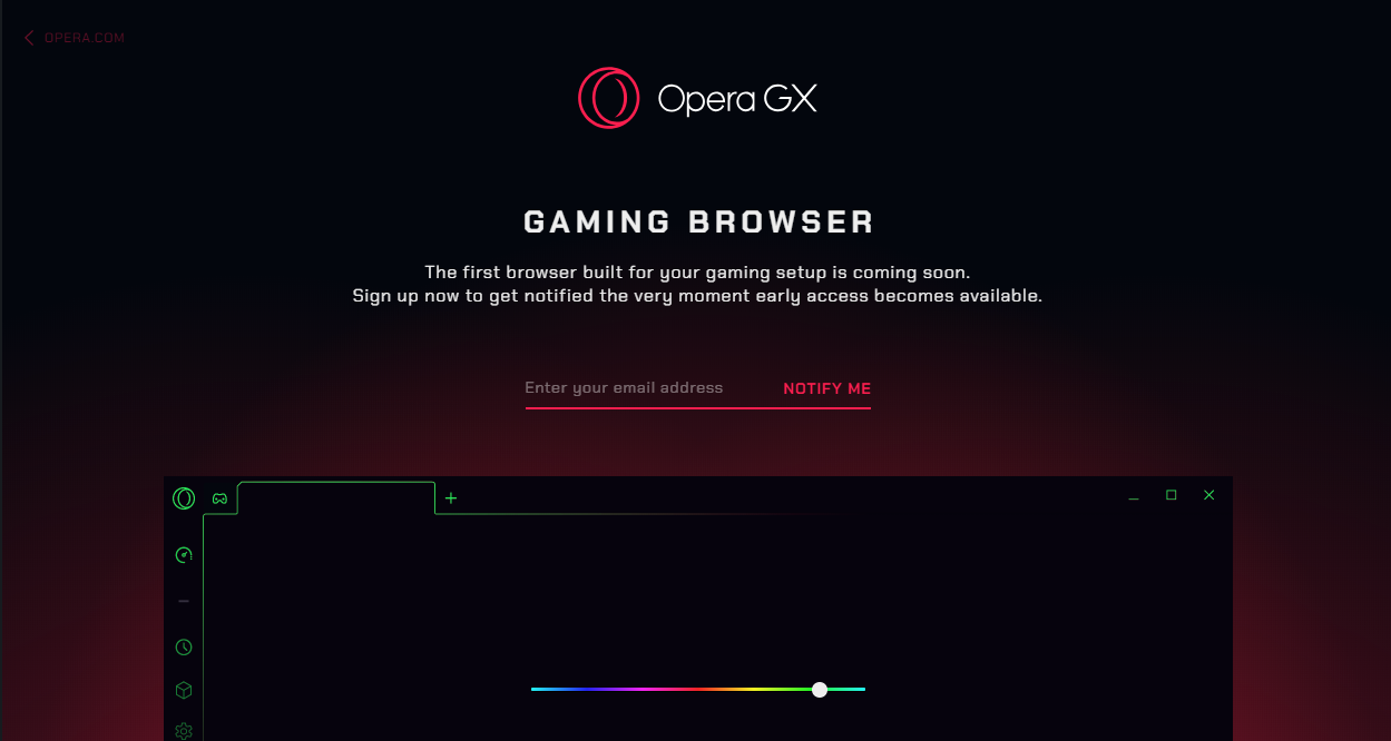 Opera: anunciado navegador diseñado para gamers