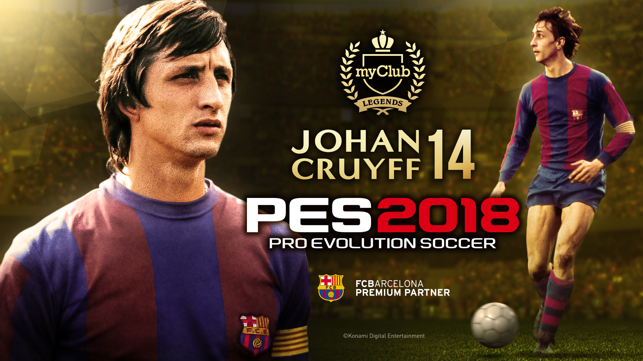 Johan Cruyff volverá al campo de fútbol en PES 2018