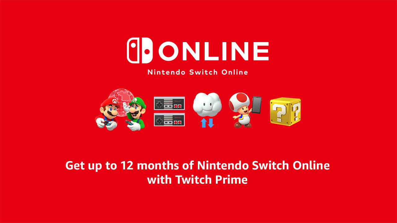 Twitch Prime ahora te regala un año de Nintendo Switch Online