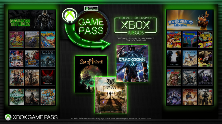 Xbox Game Pass se expande para incluir los juegos desarrollado por Microsoft Studios