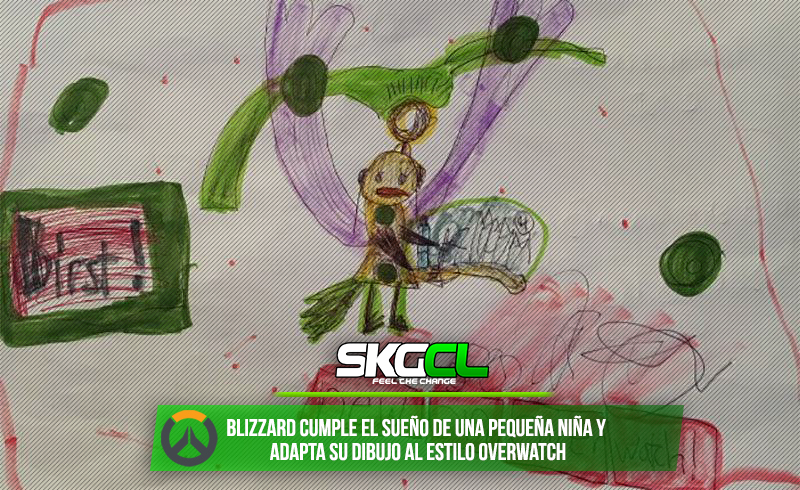 Blizzard cumple el sueño de una pequeña niña y adapta su dibujo al estilo Overwatch