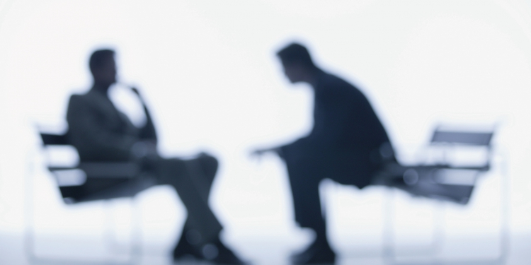 Interview between businessmen