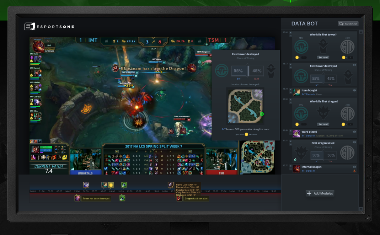 Esports One abre una beta para su plataforma de estadística Live-Match