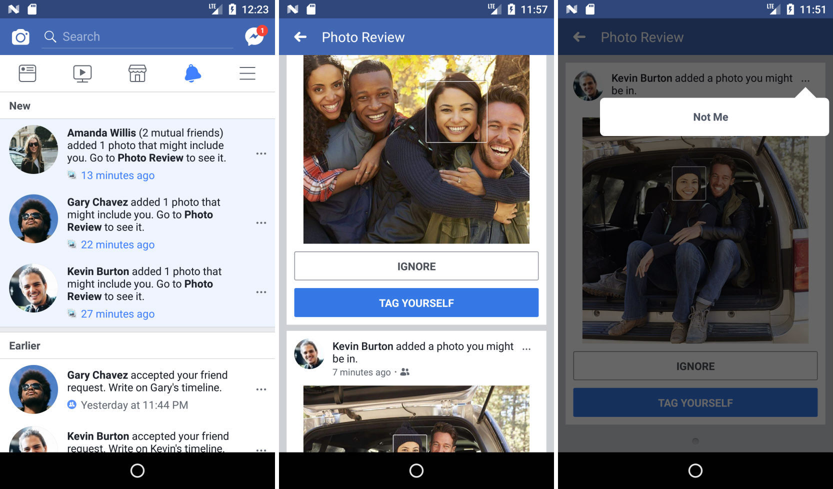 Facebook te notificará cuando aparezcas en la foto de un tercero
