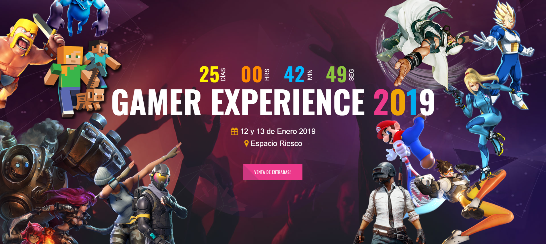 Gamer Experience Chile regresa y confirma su realización este 12 y 13 de enero del 2019