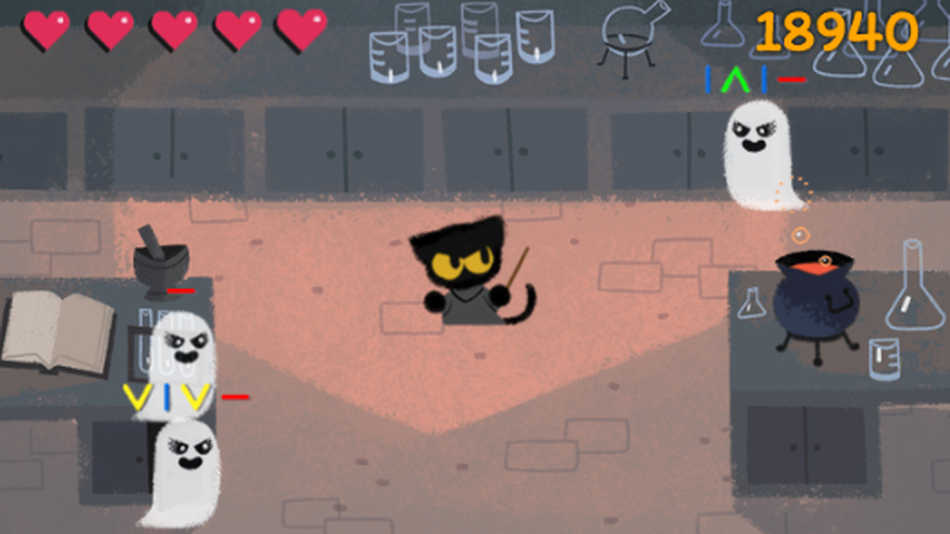 No dejen de probar el adorable juego de Halloween de Google