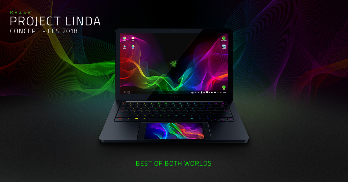 Project Linda, el híbrido de Laptop y Smartphone de Razer fue el más premiado en la CES 2018