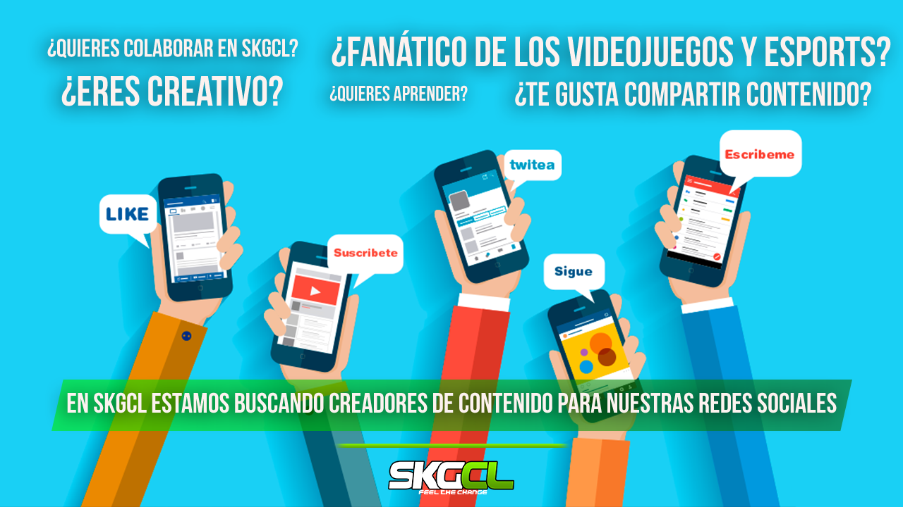 ¿Eres creativo? En SKGCL estamos buscando creadores de contenido para nuestras redes sociales