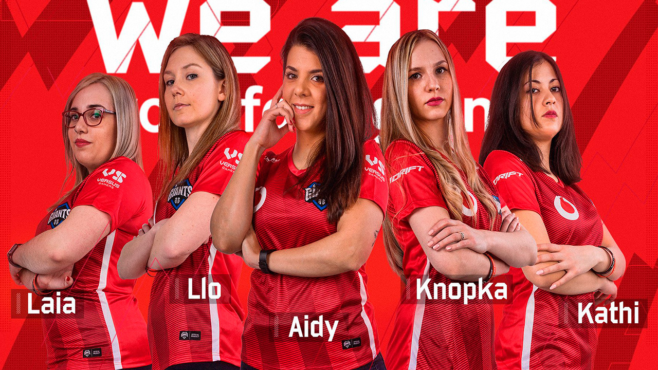 Vodafone Giants anuncia su escuadra femenina de CSGO