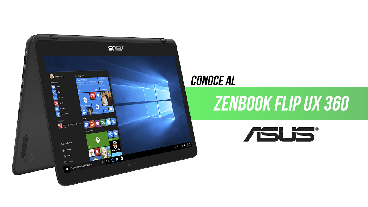 ¿Ya conoces el ZenBook Flip UX 360 de ASUS?