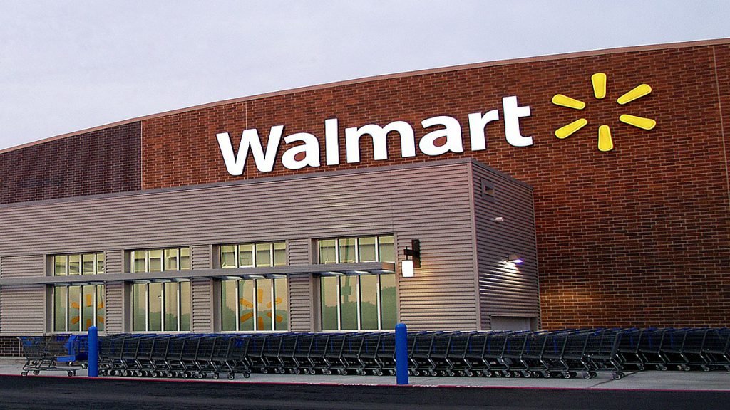 Exterior de sucuersal de Walmart