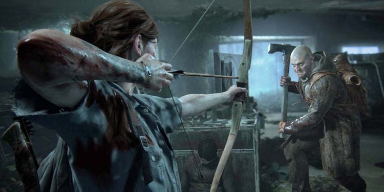 The Last o Us Part II in game battle