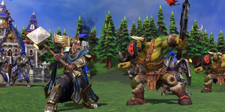 Warcraft III: Reforged orc vs human battle