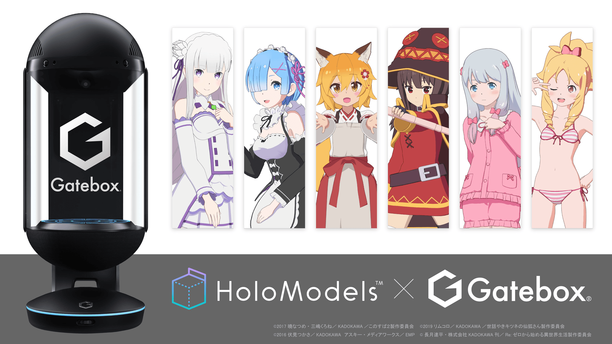 Ahora podrás seleccionar a Rem o Emilia como tu asistente holográfica en el nuevo Gatebox