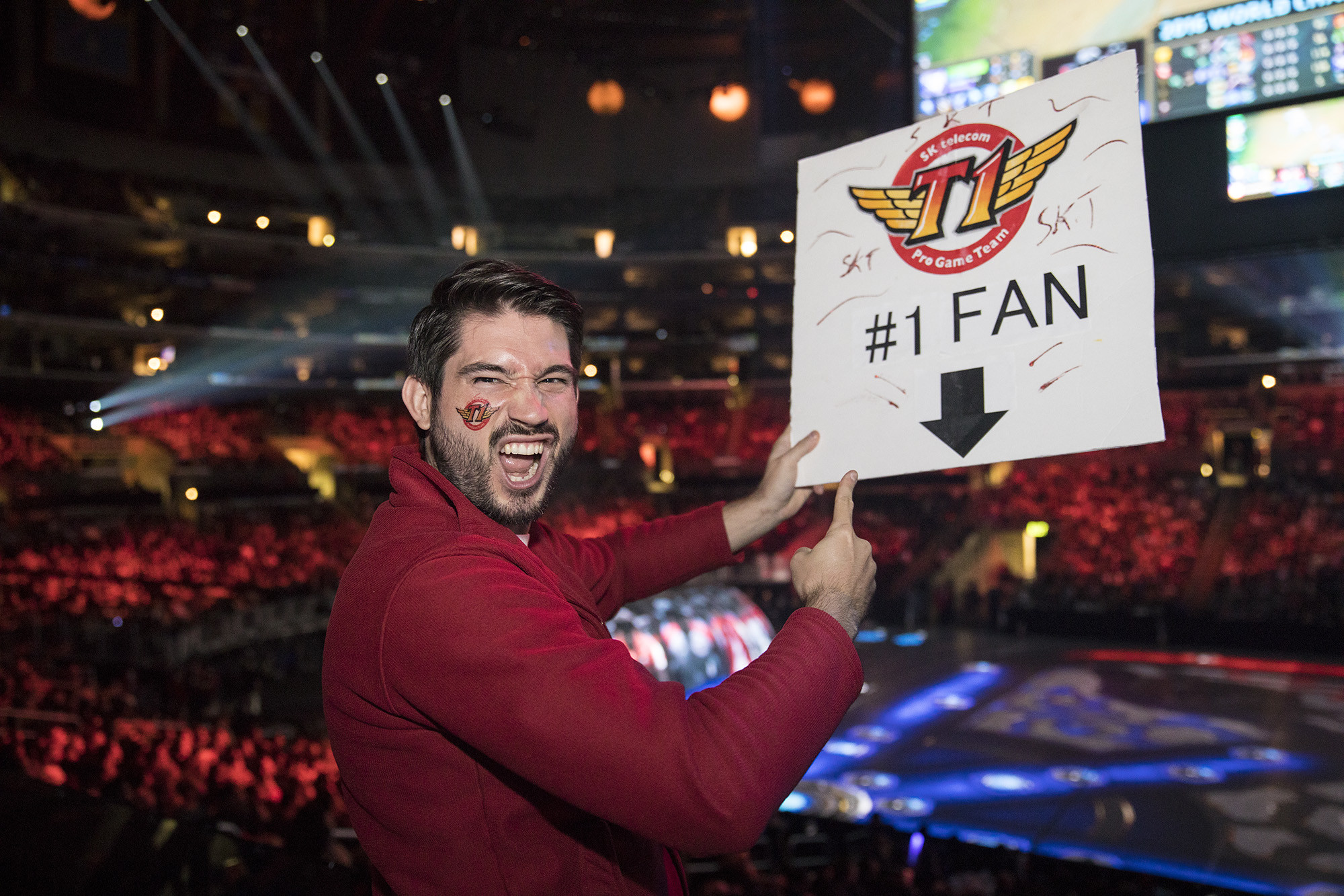 T1 fan at SSG vs SKT finals