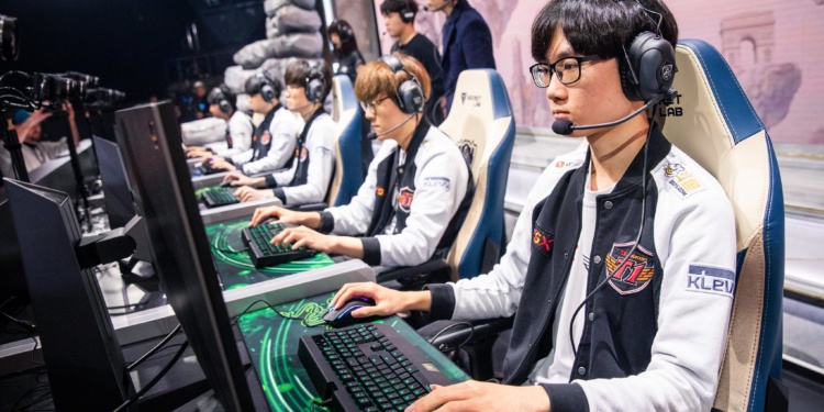 Madrid, Spain - November 3: --- during Worlds 2019 Semifinals at Palacio Vistalegre on November 3, 2019 in Madrid, Spain. (Photo by Colin Young-Wolff/Riot Games)