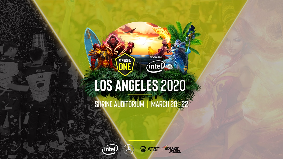 ESL One Los Angeles 2020 main banner