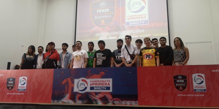 Presentación de los jugadores del Campeonato ePrimera DIRECTV, en las dependencias de la ANFP.
