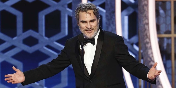 Joquin Phoenix at 2020 Golden Globes
