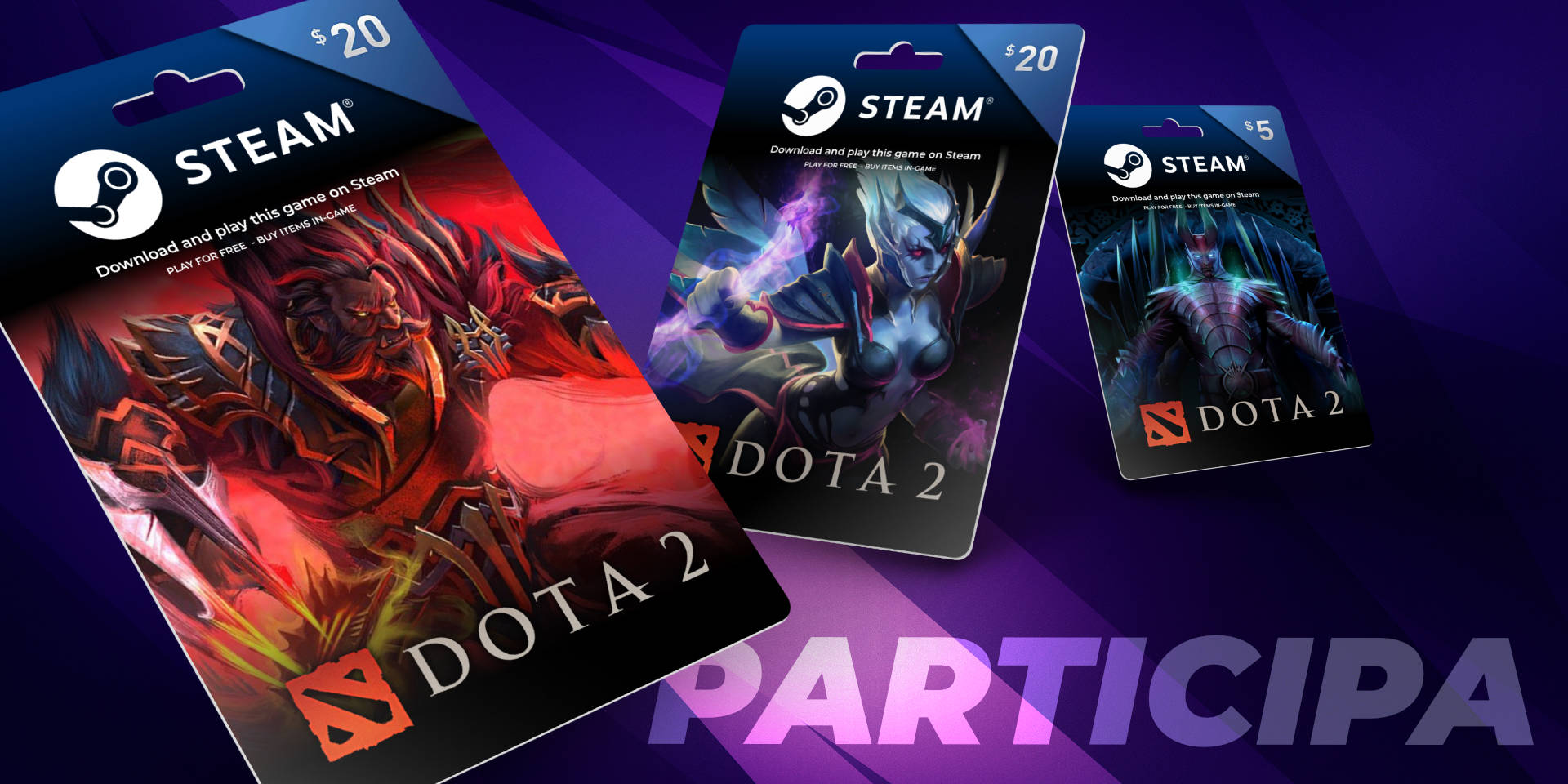 Concurso: Gana una de las 10 tarjetas Steam