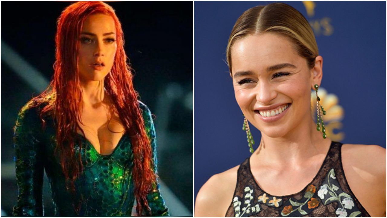 Aquaman 2: Emilia Clarke es la principal candidata para reemplazar a Amber Heard como Mera