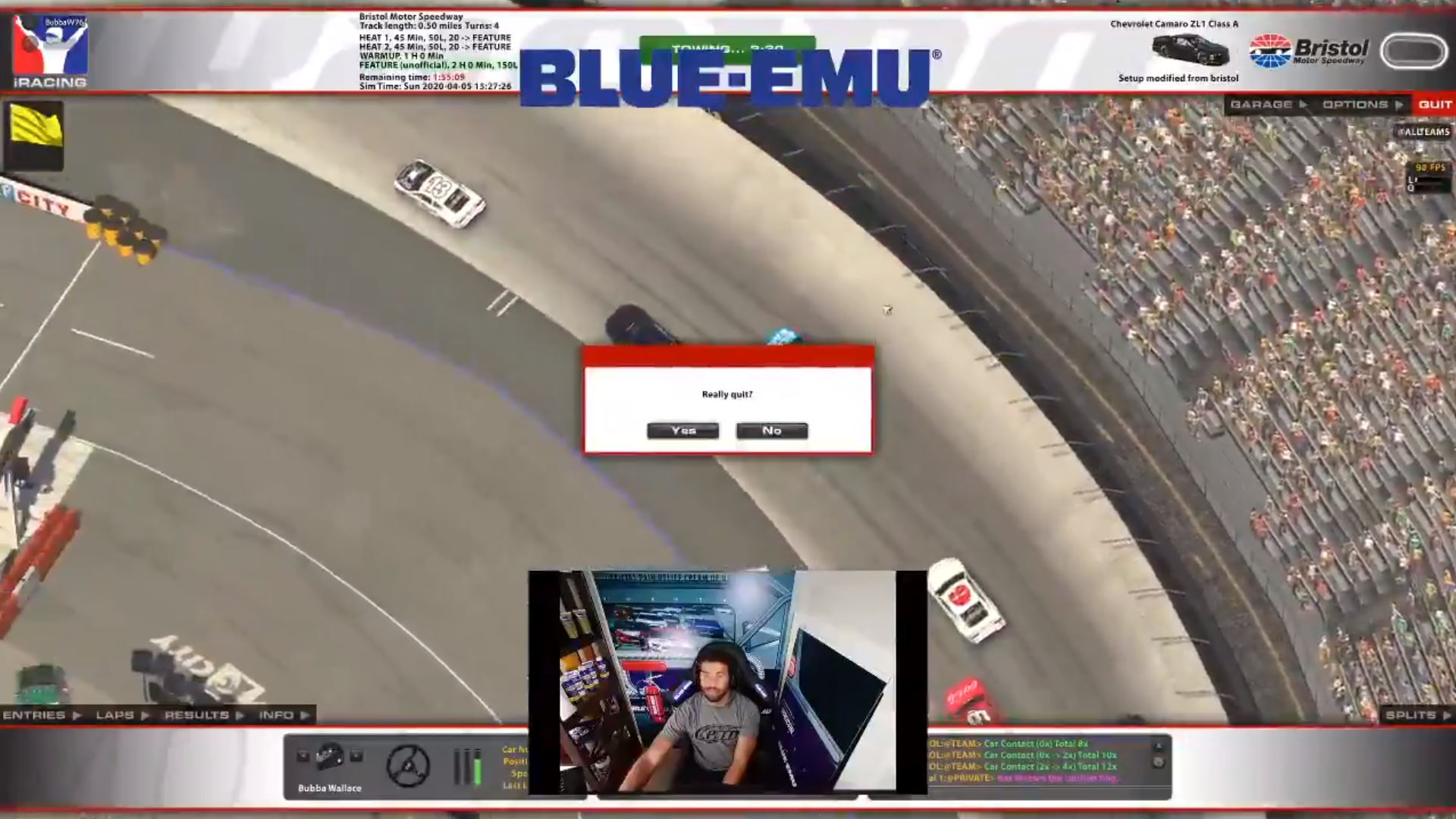 Corredor de NASCAR pierde patrocinador tras hacer ragequit en una carrera virtual