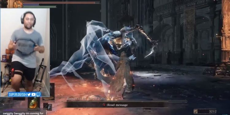 ¡Mamadísimo! Juegan a Dark Souls 3 con el anillo de Ring Fit Adventure
