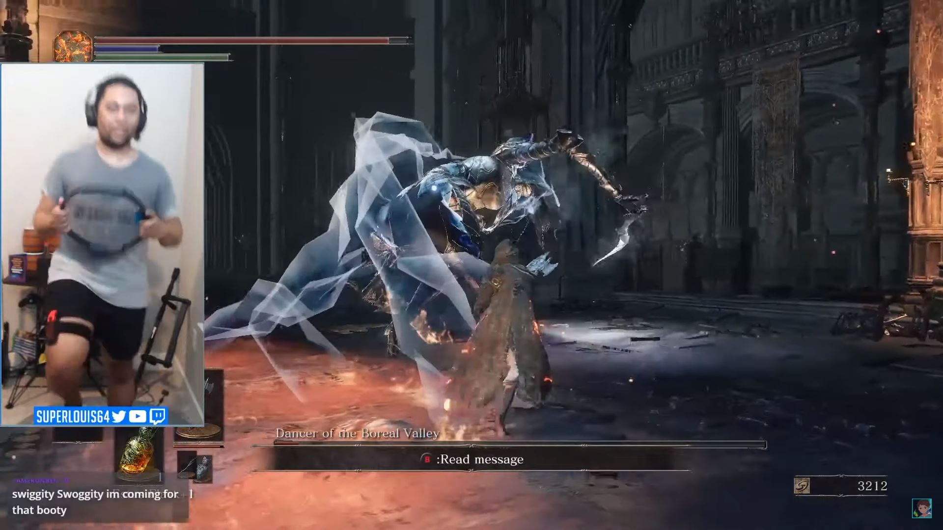 ¡Mamadísimo! Juegan a Dark Souls 3 con el anillo de Ring Fit Adventure
