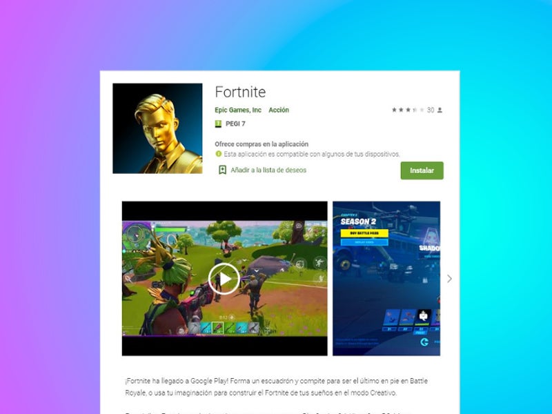 Luego de mucho tiempo, Fortnite ya se encuentra disponible en Google Play