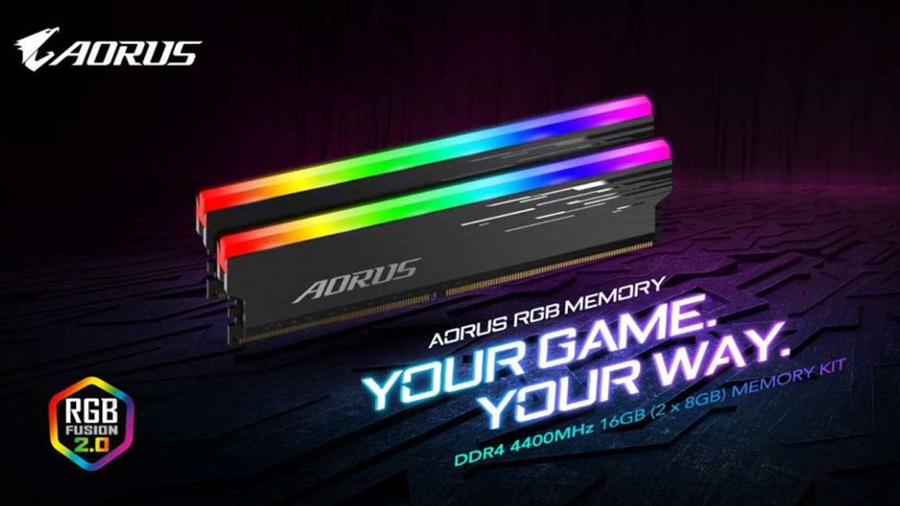 GIGABYTE - AORUS RGB MEMORY 4400MHZ 16GB