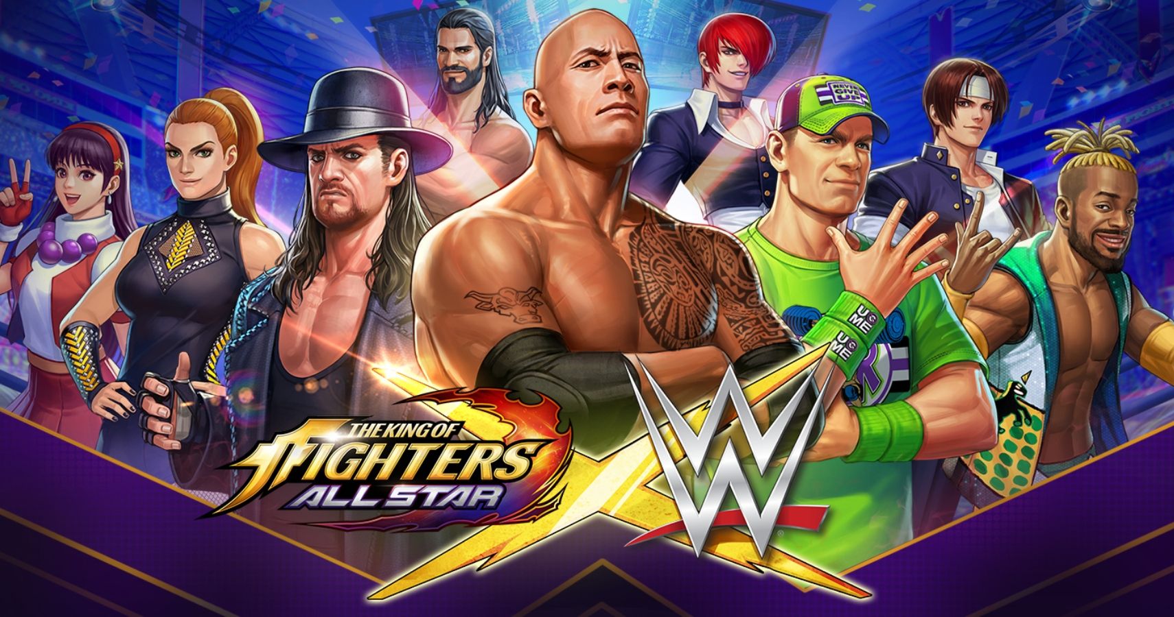 El universo de WWE se introduce a la saga de The King of Fighters