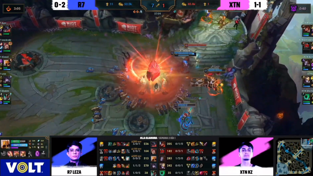 Rainbow7 con Aloned en la grieta consiguió su primera victoria frente a XTEN Esports