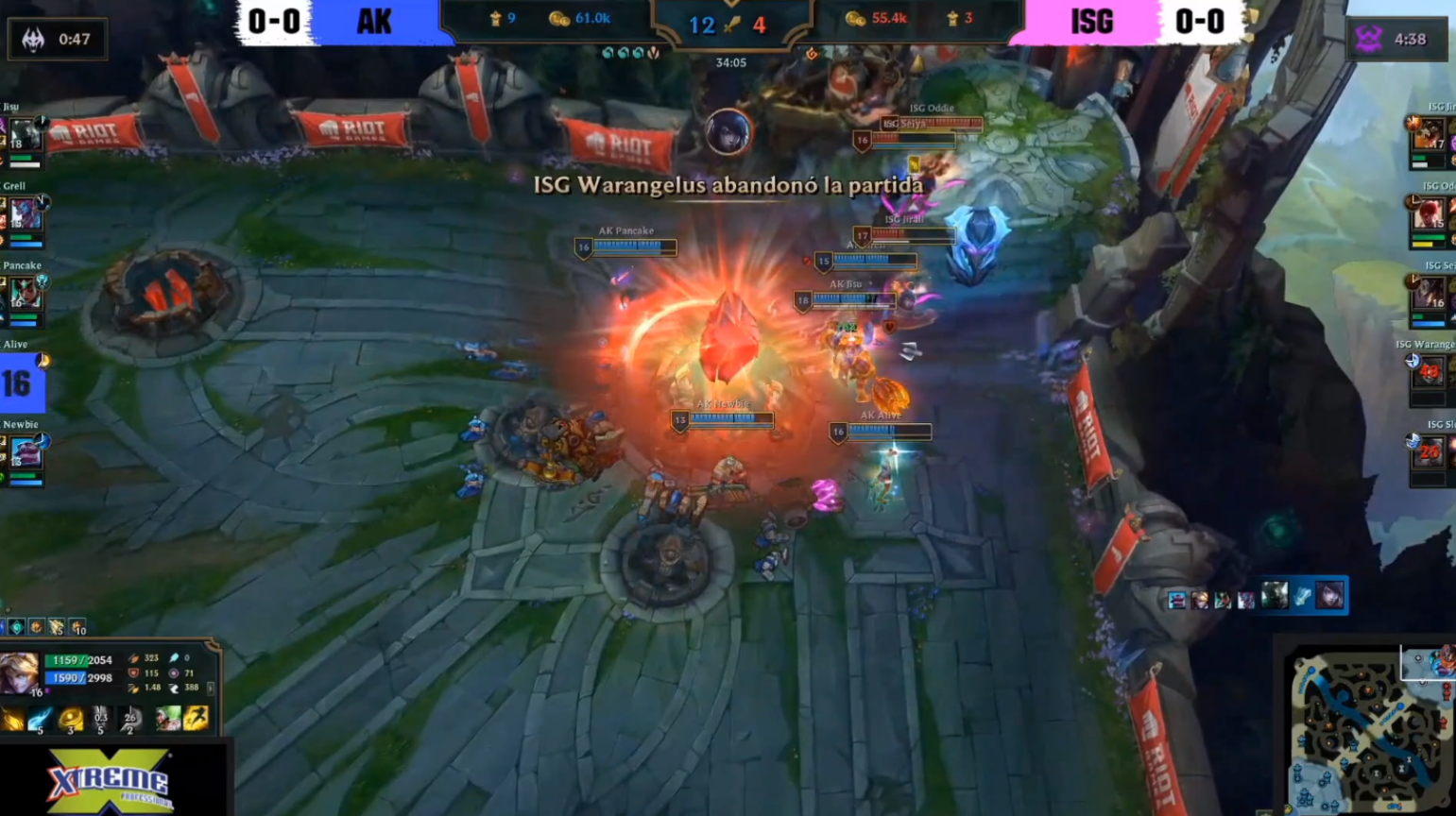 ¡El campeón no cae! All Knights consigue una victoria en contra de Isurus