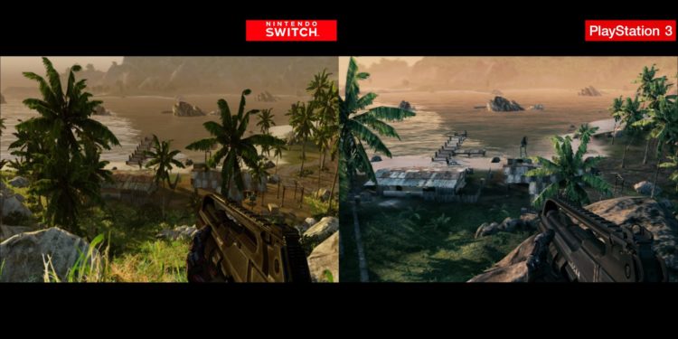Comparativa de Crysis Remastered en Nintendo Switch y PS3
