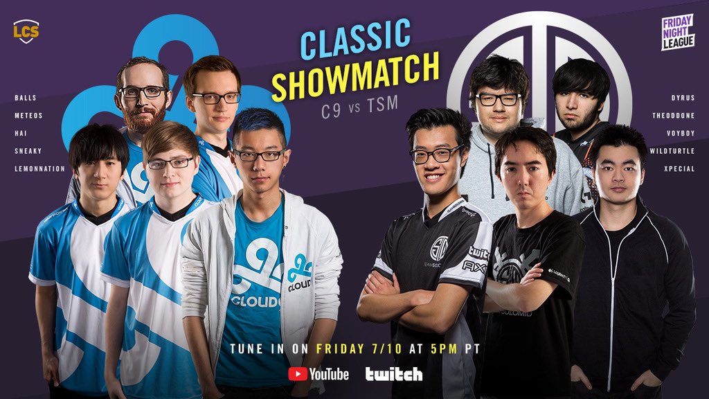 Viejos cracks de Cloud9 y TSM se enfrentarán en un showmatch